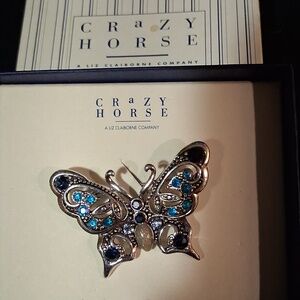 Butterfly Silver Tone Fashion Pin